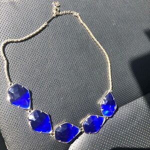 Vintage Kendra Scott Connelly necklace in gold and cobalt blue